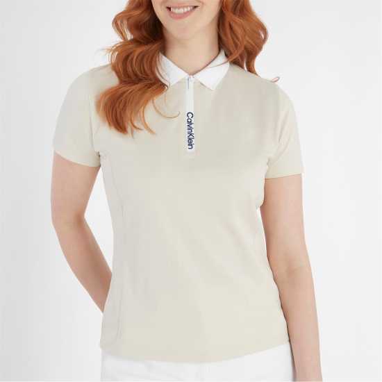 Дрехи за голф Calvin Klein Golf G Polo Ld99 Birch White Calvin Klein Golf G Polo Ld99 Birch White Дрехи за голф