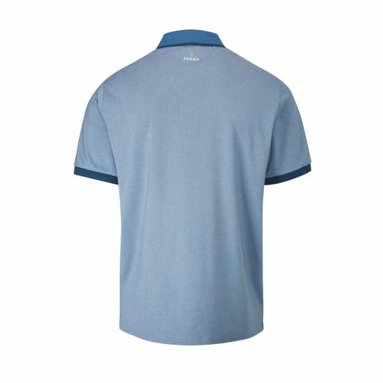 Блуза С Яка Farah Golf Polo Shirt Dsky Blue/Teal Мъжки тениски с яка