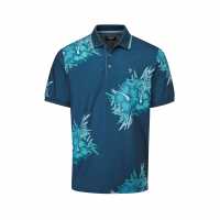 Блуза С Яка Farah Golf Polo Shirt Farah Teal Мъжки тениски с яка