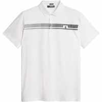 J Lindeberg Kls Rg Fit Polo Sn43 White/Jl Navy Мъжки тениски с яка
