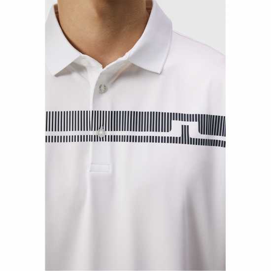 J Lindeberg Kls Rg Fit Polo Sn43 White/Jl Navy Мъжки тениски с яка