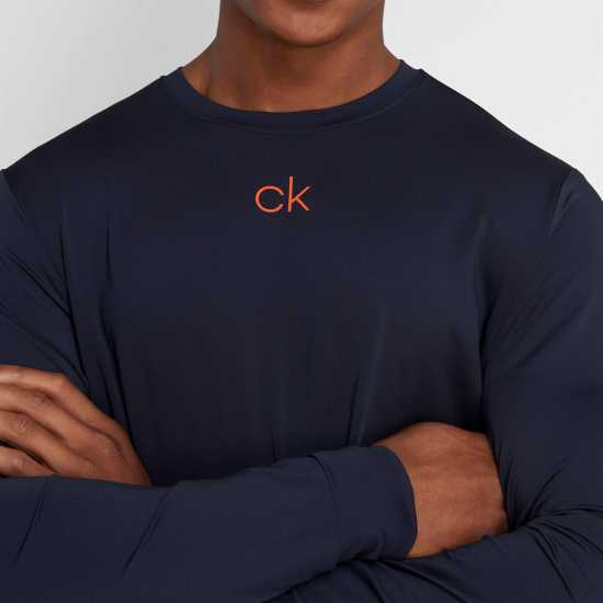 Calvin Klein Golf Layer Crew Top Navy Мъжки долни дрехи