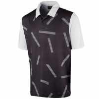 Блуза С Яка Island Green Golf Abstract Print Polo Shirt Mens Black Мъжки тениски с яка