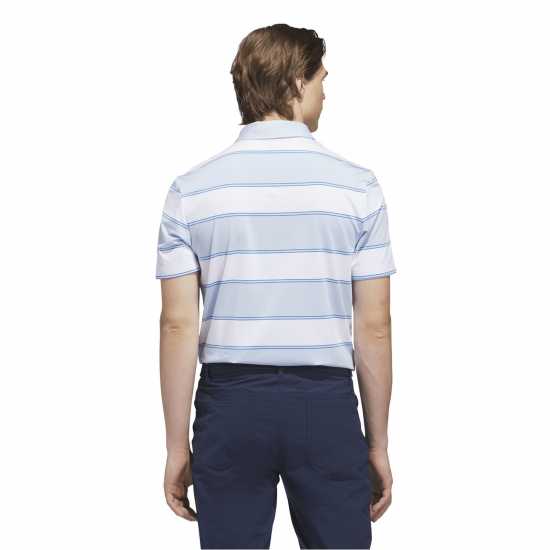 Adidas Блуза С Яка Men's Short Sleeve Performance Polo Shirt Crystal Sky/Wht 