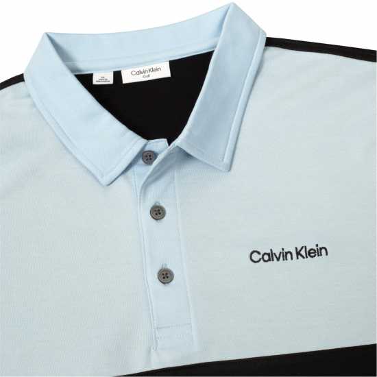 Calvin Klein Golf G Polo Sn99 Черно/Бледо синьо Дрехи за голф