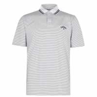 Мъжка Блуза С Яка Callaway Micro Stripe Golf Polo Shirt Mens White Мъжки тениски с яка