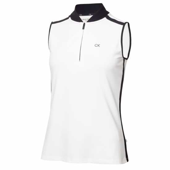 Calvin Klein Golf G Slvls Polo Ld99 White Navy Дрехи за голф