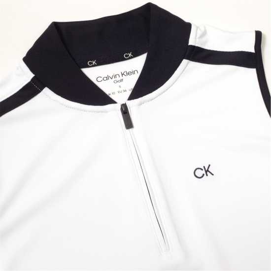 Calvin Klein Golf G Slvls Polo Ld99 White Navy Дрехи за голф