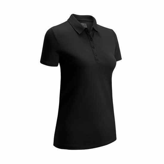 Callaway Дамска Блуза С Яка Solid Polo Shirt Ladies Caviar Дрехи за голф