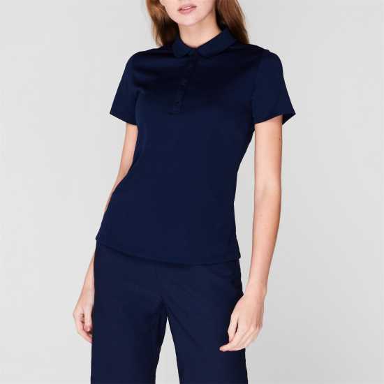 Callaway Дамска Блуза С Яка Solid Polo Shirt Ladies Peacoat Дамски тениски с яка