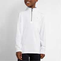 Calvin Klein Golf Zip Top White Детски основен слой дрехи