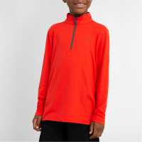 Calvin Klein Golf Zip Top Firey Red Детски основен слой дрехи