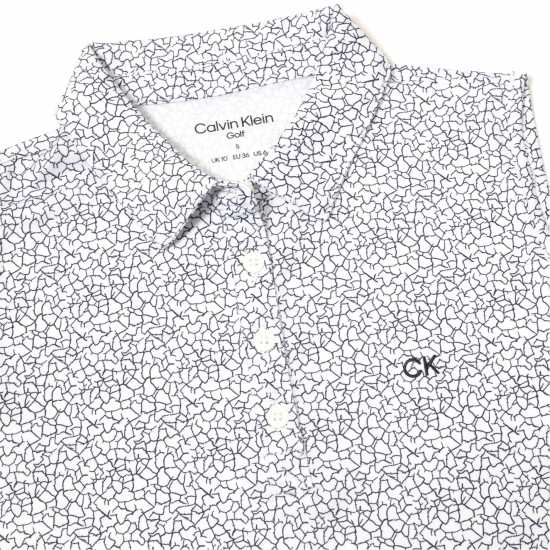 Calvin Klein Golf G Slvls Polo Ld99 White Navy Дрехи за голф