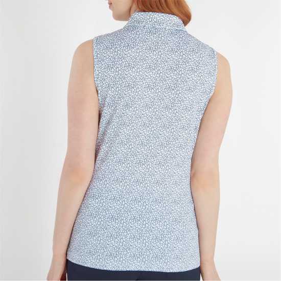 Calvin Klein Golf G Slvls Polo Ld99 White Navy Дрехи за голф