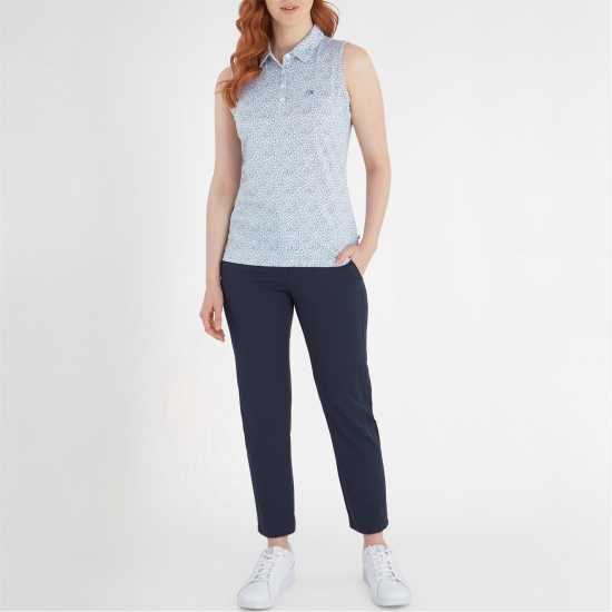 Calvin Klein Golf G Slvls Polo Ld99 White Navy Дрехи за голф