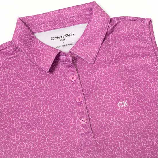 Calvin Klein Golf G Slvls Polo Ld99 Orchid White Дрехи за голф