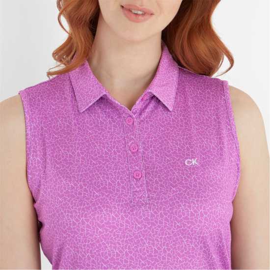 Calvin Klein Golf G Slvls Polo Ld99 Orchid White Дрехи за голф