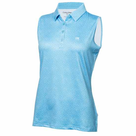 Calvin Klein Golf G Slvls Polo Ld99 Htge Blue White Дрехи за голф
