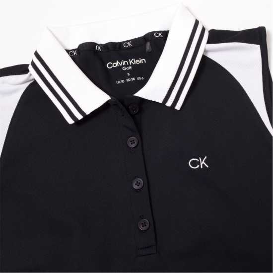 Дрехи за голф Calvin Klein Golf G Slvls Polo Ld99 Navy White Calvin Klein Golf G Slvls Polo Ld99 Navy White Дрехи за голф