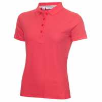 Дамска Блуза С Яка Calvin Klein Golf Sleeve Cotton Polo Shirt Ladies Jete Дамски тениски с яка