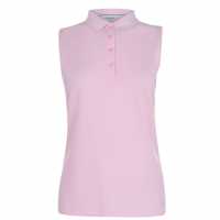 Блуза С Яка Calvin Klein Golf Cotton Polo Shirt Pale Pink Дамски тениски с яка