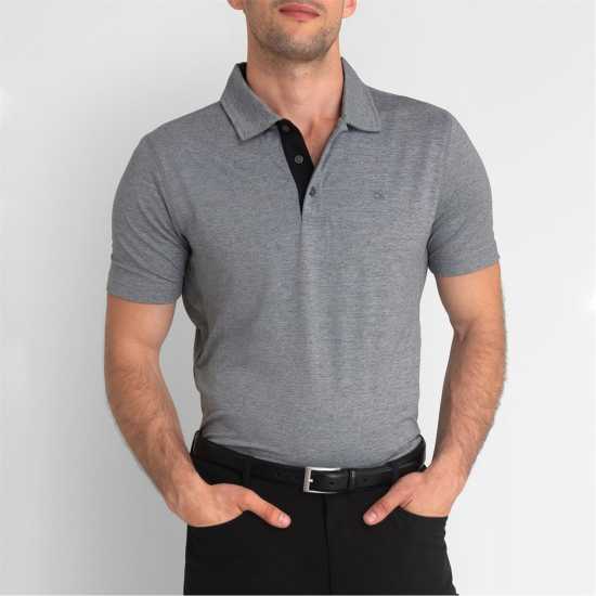 Блуза С Яка Calvin Klein Golf Newport Polo Shirt Silver Мъжки тениски с яка