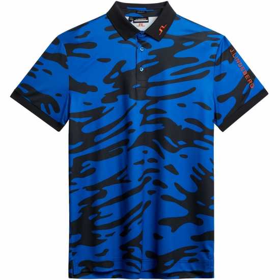 Мъжка Блуза С Яка J Lindeberg Golf Tour Tech Polo Shirt Mens Непт Нткл Синьо Дрехи за голф