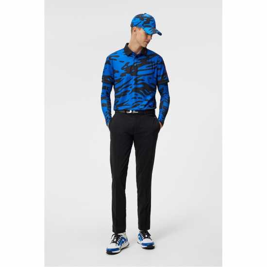 Мъжка Блуза С Яка J Lindeberg Golf Tour Tech Polo Shirt Mens Непт Нткл Синьо Дрехи за голф