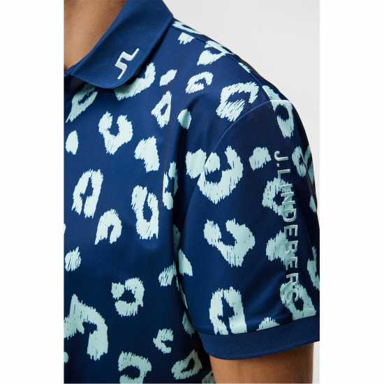 Мъжка Блуза С Яка J Lindeberg Golf Tour Tech Polo Shirt Mens Савана Синьо Дрехи за голф