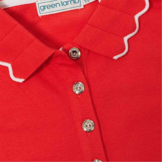 Дрехи за голф Блуза С Яка Calvin Klein Golf Lamb Nadia Sleeveless Polo Shirt Womens Poppy Блуза С Яка Calvin Klein Golf Lamb Nadia Sleeveless Polo Shirt Womens Poppy Дрехи за голф