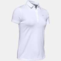 Дамска Блуза С Яка Under Armour Short Sleeve Zing Polo Shirt Ladies White Дамски тениски с яка