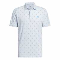 Adidas Блуза С Яка Men's Short Sleeve Performance Polo Shirt Crystal Sky 