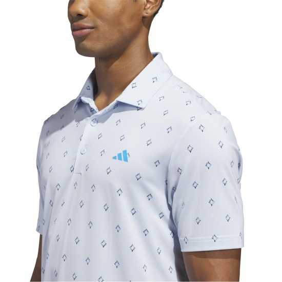 Adidas Блуза С Яка Men's Short Sleeve Performance Polo Shirt Crystal Sky 