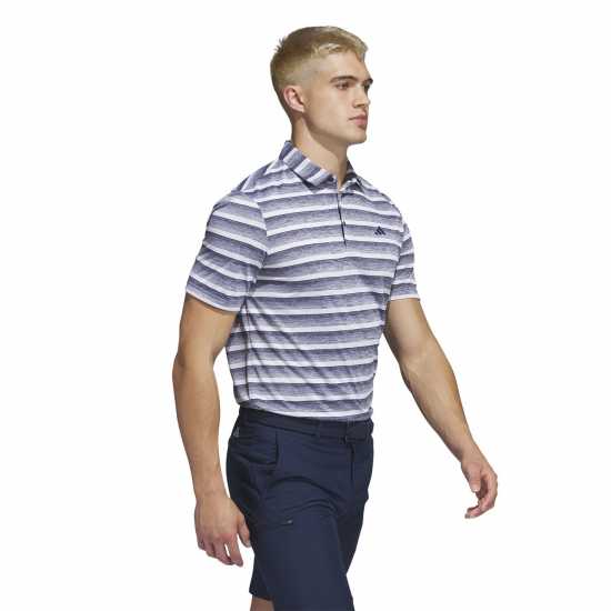 Дрехи за голф Adidas Блуза С Яка Two-Color Striped Golf Polo Shirt Adults Adidas Блуза С Яка Two-Color Striped Golf Polo Shirt Adults Дрехи за голф