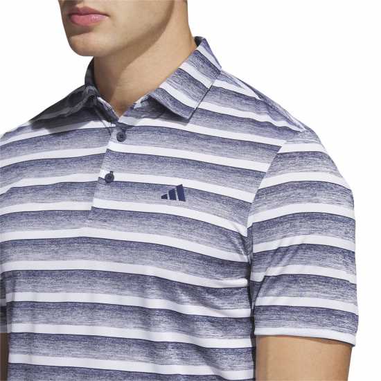 Дрехи за голф Adidas Блуза С Яка Two-Color Striped Golf Polo Shirt Adults Adidas Блуза С Яка Two-Color Striped Golf Polo Shirt Adults Дрехи за голф