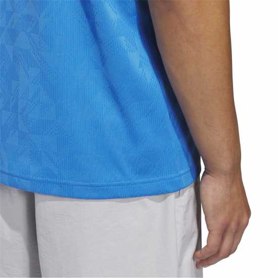 Adidas Блуза С Яка Men's Short Sleeve Performance Polo Shirt Lucid Ray Blue 
