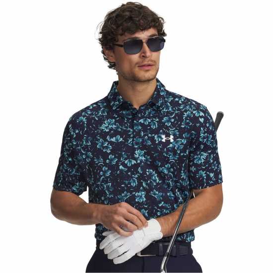 Under Armour Блуза С Яка Men's Short Sleeve Performance Polo Shirt Navy/Blue/White 
