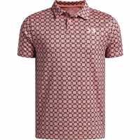 Under Armour Ua Matchply Prt Polo Jn63 Pink/Navy 