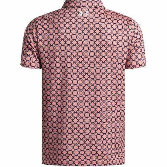 Under Armour Ua Matchply Prt Polo Jn63 Pink/Navy 