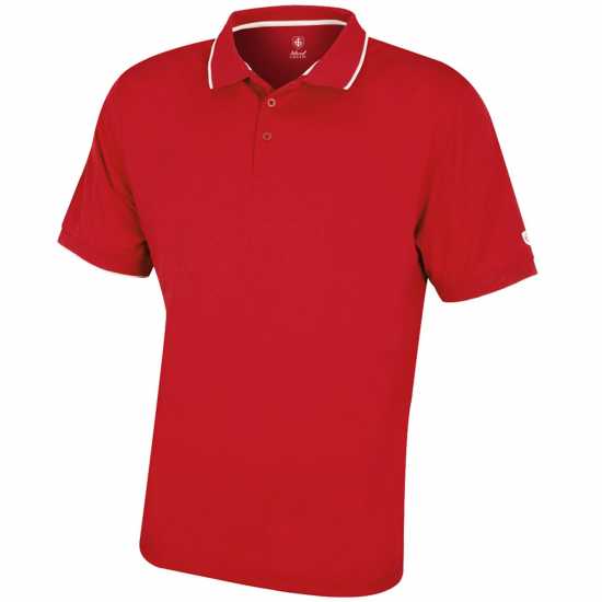 Дрехи за голф Island Green Performance Polo Golf Shirt Червено Island Green Performance Polo Golf Shirt Червено Дрехи за голф
