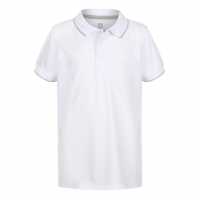 Детска Блуза С Яка Island Green Golf Polo Shirt Junior White Детски тениски тип поло