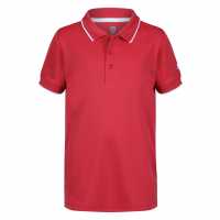 Детска Блуза С Яка Island Green Golf Polo Shirt Junior Red Детски тениски тип поло