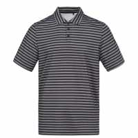 Slazenger Мъжко Поло Райе Stripe Polo Shirt Mens Черно Мъжки тениски с яка