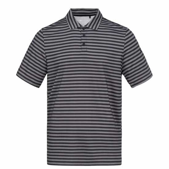 Slazenger Мъжко Поло Райе Stripe Polo Shirt Mens Black Мъжки тениски с яка