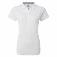 Footjoy Блуза С Яка Neck Trim Polo Shirt Womens White Дамски тениски с яка