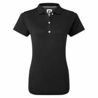 Footjoy Блуза С Яка Neck Trim Polo Shirt Womens Black Дамски тениски с яка