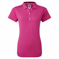 Footjoy Блуза С Яка Neck Trim Polo Shirt Womens Hot Pink Дамски тениски с яка