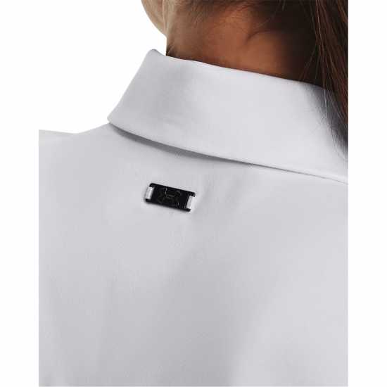 Under Armour Playoff Short Sleeve Polo Womens White/Halo Grey Дамски тениски с яка