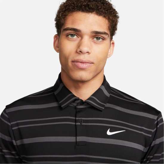 Nike Dri-FIT Tour Men's Striped Golf Polo Blk/Anth/Wht Мъжки тениски с яка
