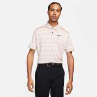 Nike Dri-FIT Tour Men's Striped Golf Polo Pink/Black Мъжки тениски с яка
